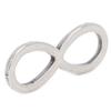 30Pcs Stainless Steel Hollow Pendant Bezel 8Shape Metal Resin Frame Jewelry Making Open Bezel