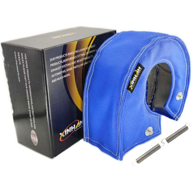 SWI Parts T4 Fiberglass Turbo Shield Turbo Blanket High Temperature (Blue)