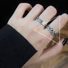 Delicate Sterling 925 Silver Ring Women Minimalist Woven Design Korean Jewelry Style