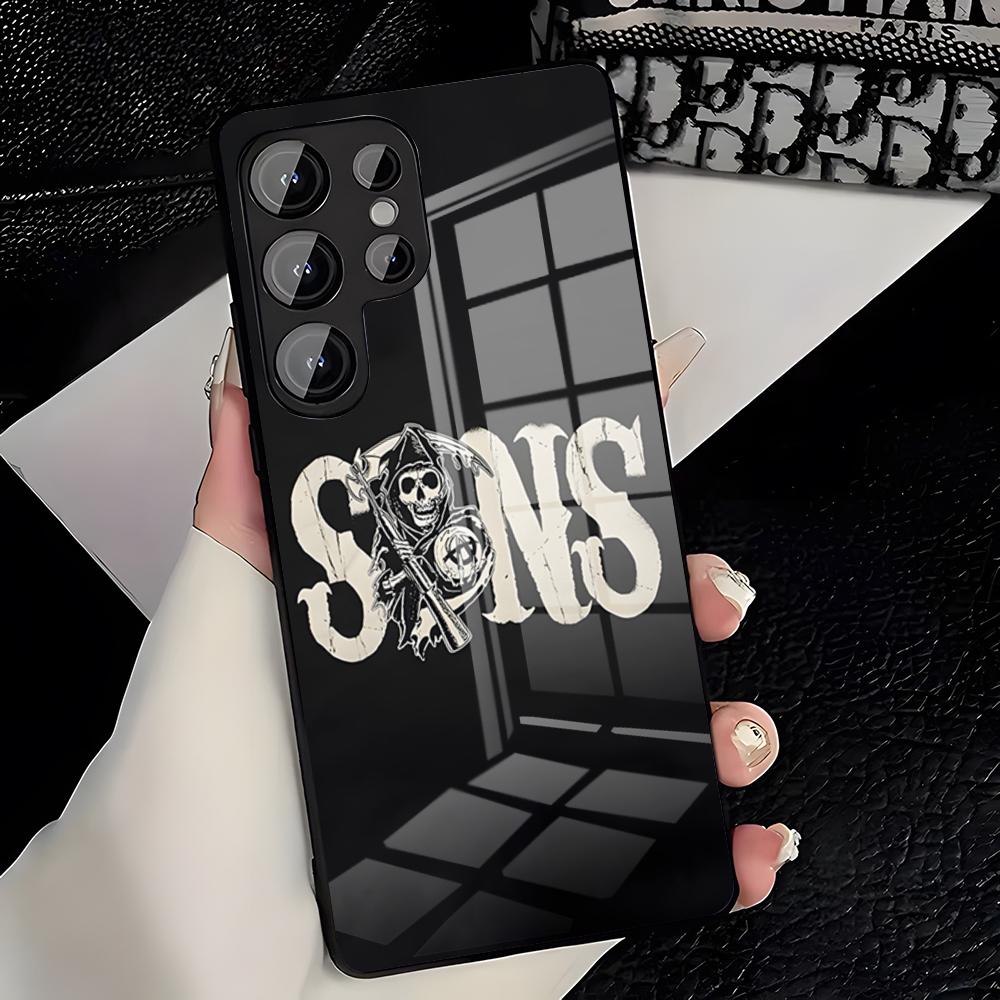 

TV S-Sons Of Anarchy Phone Case For Samsung S26 S25 Plus S20 S20 Plus S22 Ultra S23 FE S21 Plus S21 Ultra Glass Cover Samsung S26