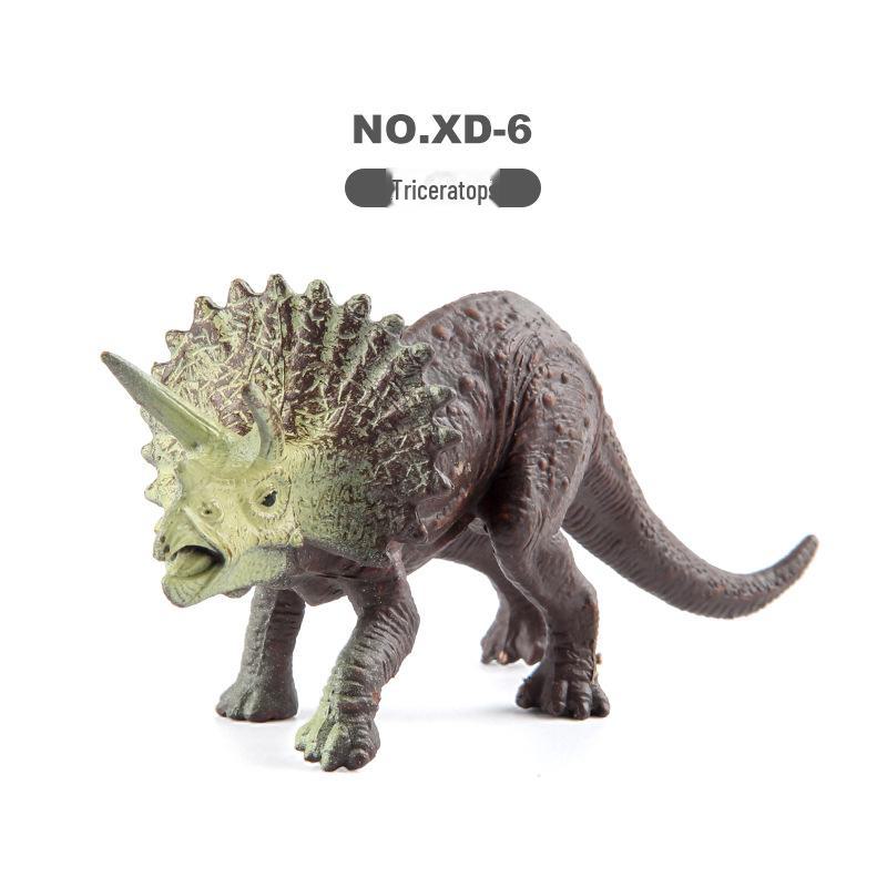 Children's Dinosaur & Animal Figurine Set: Mini Solid Models of Triceratops, Velociraptor, and More