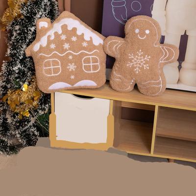 Christmas Snowflakes, Christmas House, Plush Cartoon Throw Pillows, Festive Atmosphere Ornaments