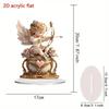 Cupid's Arrow Love Child Acrylic Ornament for Desk, Bedroom, or Office