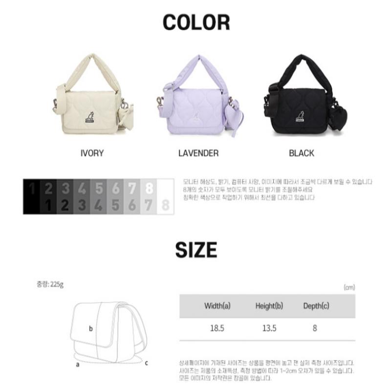 Kangol Wh Mini Tote Bag Ivory 3962