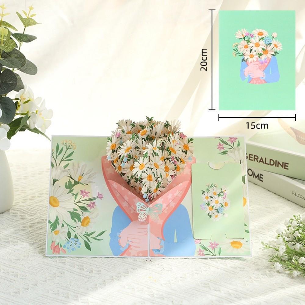 New 3D Pop Up Card Anniversary Card Butterfly Flower Post Card Best Wishes Beautiful Birthday Cards Birthday Gift