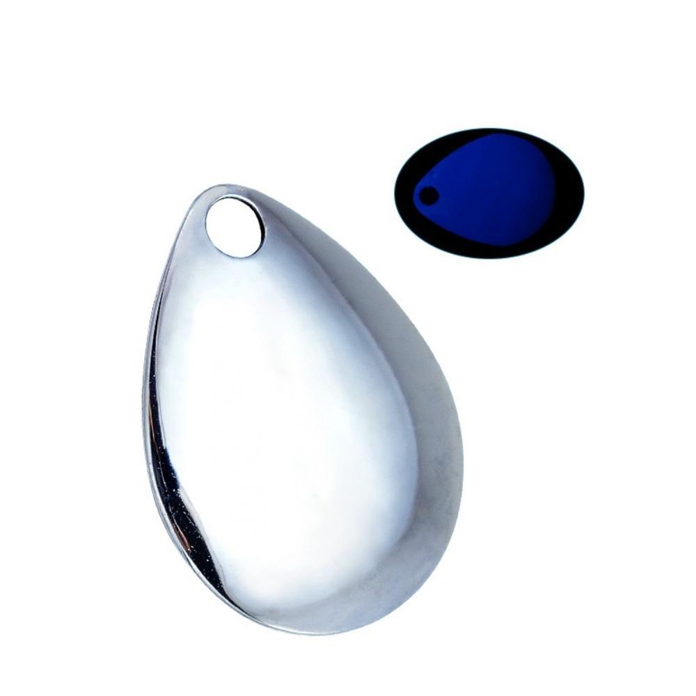 UV laser Spinner Blade Colorful Lure Making Parts Spinnerbaits Fishing Lure Fishing Lure Silver UV