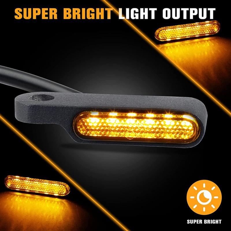 2ks sekvenčních LED směrových světel pro motocykly IP67 vodotěsných, dlouhotrvajících, super jasných, dobrých