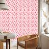 Wallpaper Flowers Coral and Powder Pink for Living Room and Bedroom 50x1000