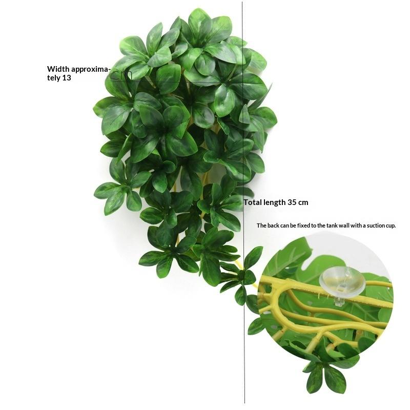 Simulation Fish Tank Landscaping Colorful Rattan Cane Reptile Pet Feeding Box Decoration Fish Tank Aquarium Landscape Decoration