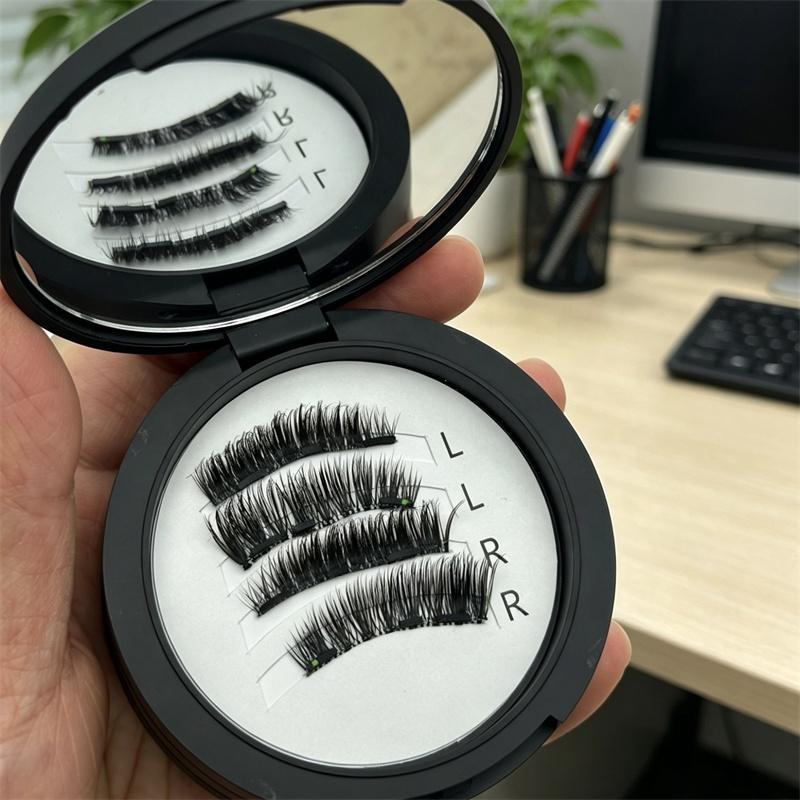 New Pbt Hair 3D Lash Extensions Quantum Magnetic Reusable Cruelty-Free Invisible Clear Band Private Label Dropshipping