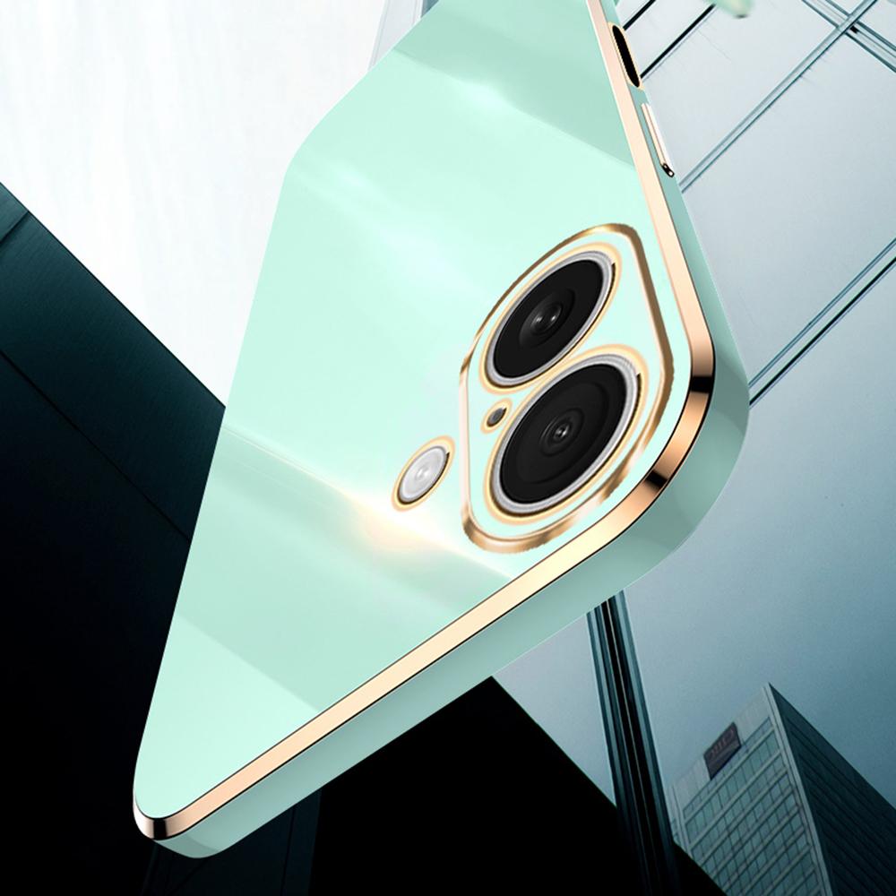 XINLI For iPhone 16 Case TPU Phone Cover with Electroplating Frame