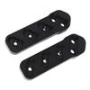 Passenger Floorboard Relocate Kit Adjustable Aluminum Black Powder Coating 41‑425 for Spyder RT 2020 Onwards