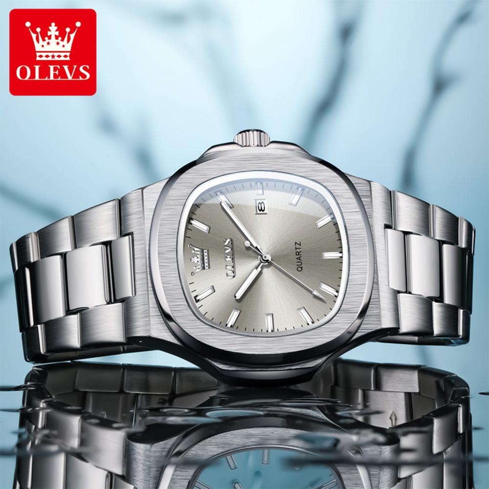 Luxury Man Watch Sports Waterproof Luminous Date Men Wristwatch High Quality Square Dial Quartz Men's Watches