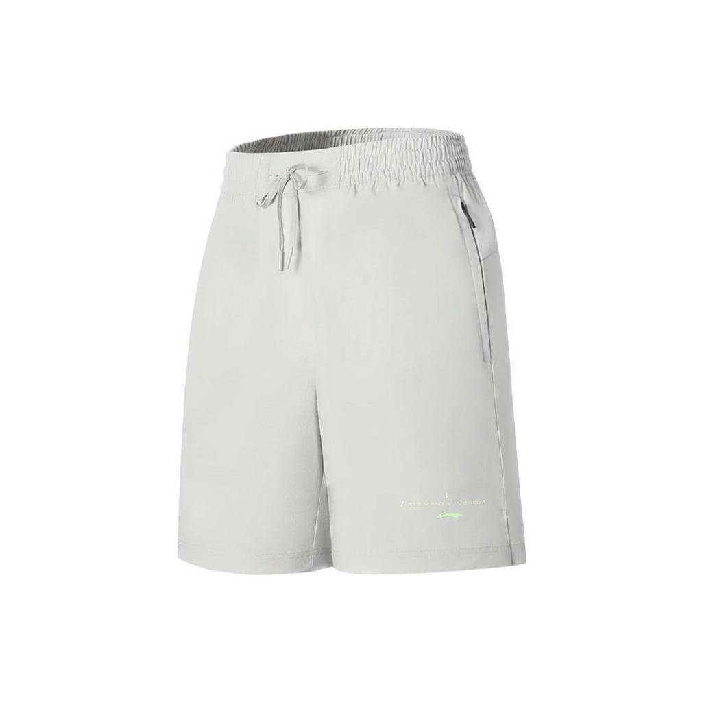 Li Ning Fitness Series Casual Shorts Men's Antarctic Gray Moderate AKSS107-3