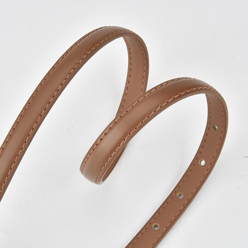 Simple and Elegant Women's Thin Leather Belt with Pin Buckle, High-end Business Dress, Versatile Dress, Western Suit Accessory, Narrow Waistband