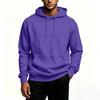 Men's Casual Color Hoodie with Front Pocket for Daily Wear