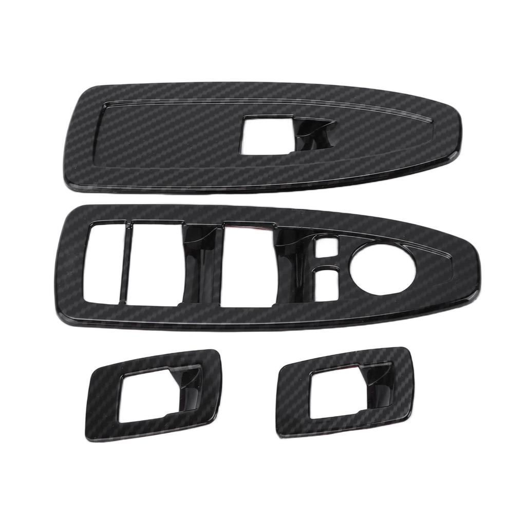 Car Window Lifting Switch Cover Frame Trim Carbon Fiber Style Replacement for X2 F47 2021+