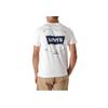 Levis Letter Print Loose Crew Neck Short Sleeve T-Shirt Men T-Shirts White 22489-0444