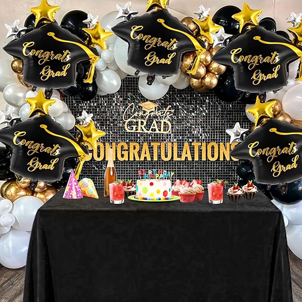 3/6Pcs Graduation Party Balloon Helium Globe Foil Balloon Congrats Grad School Celebrations 2026 Party Decor Globos Balloons