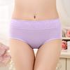 Ropa interior menstrual con cinturón de encaje de cintura media para mujer, bragas menstruales, ropa interior antifugas laterales agrandadas