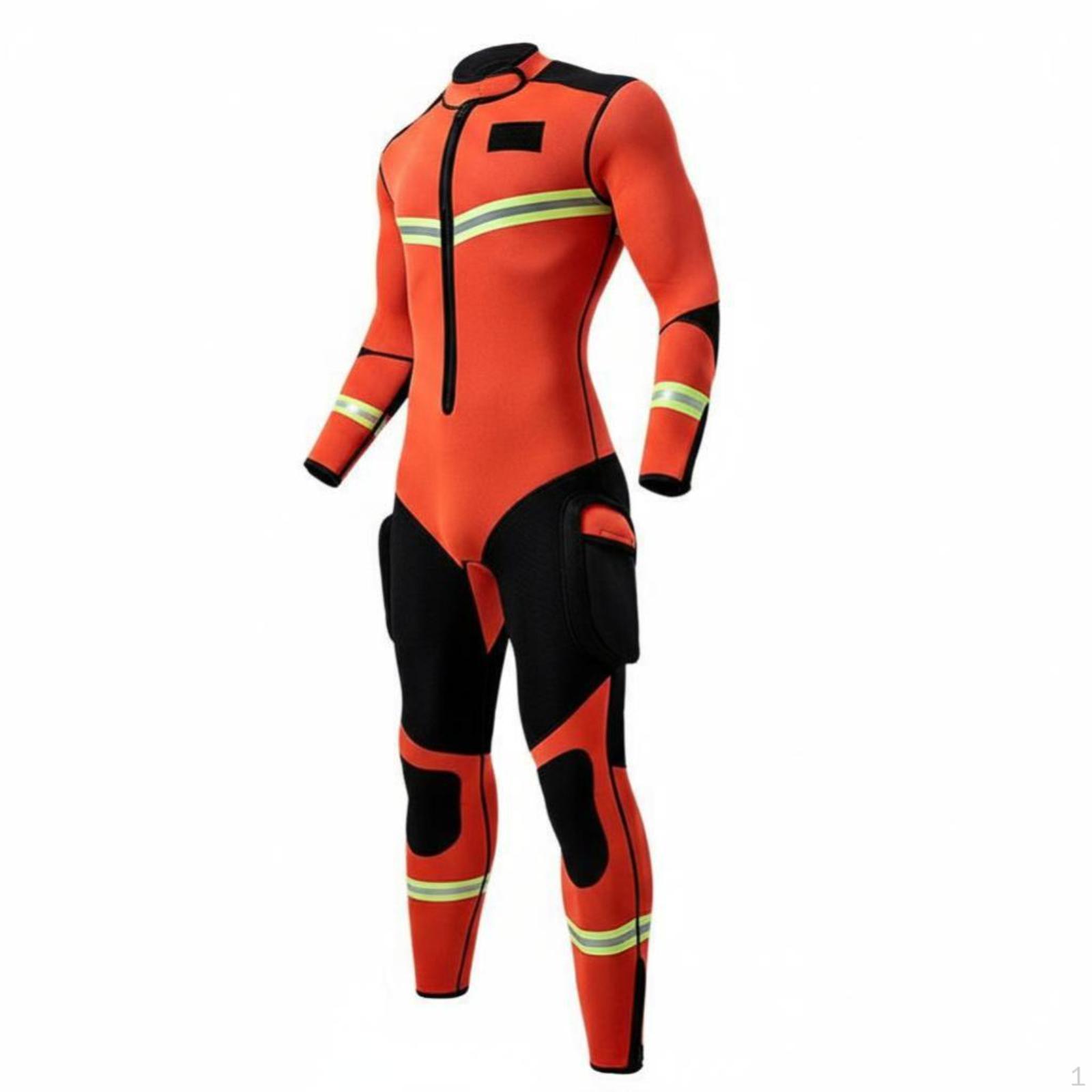 Professional Full Physique Lifeguard Swimsuit, Orange