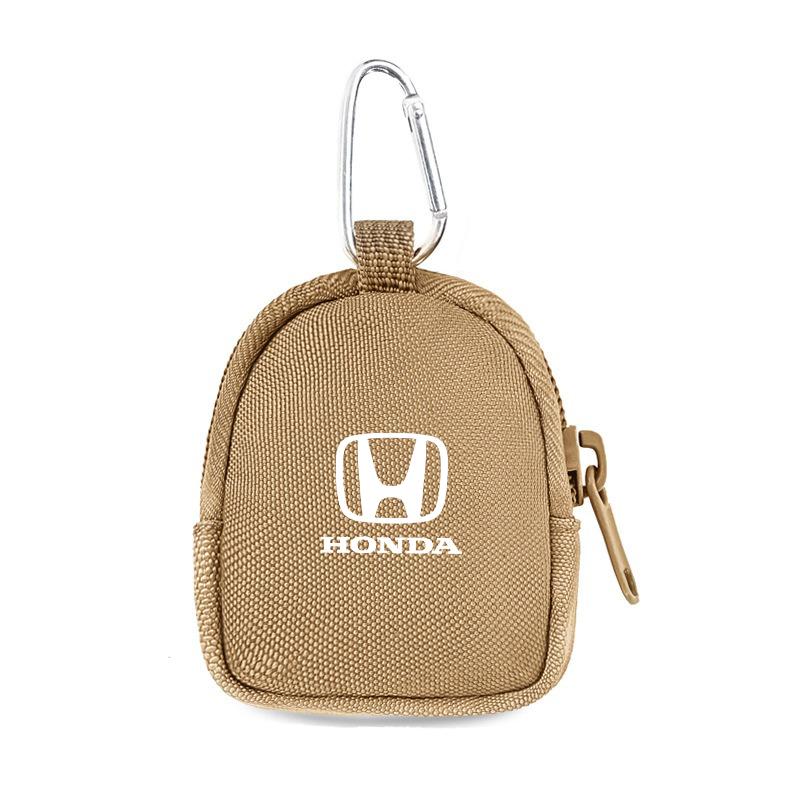 

Car Key Case Keychain Mini Storage Bag Auto Interior Accessories For Honda civic accord fit jazz pilot CRV odyssey passport city
