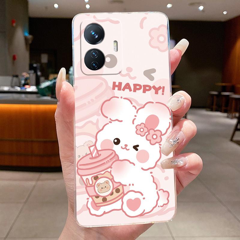 For vivo T1 4G Case Clear Luxury Dragon Cute Cool Boys Girls Phone Case For Vivo Y55 4G iQOO Z6 T1 44W Soft Silicone Back Cover