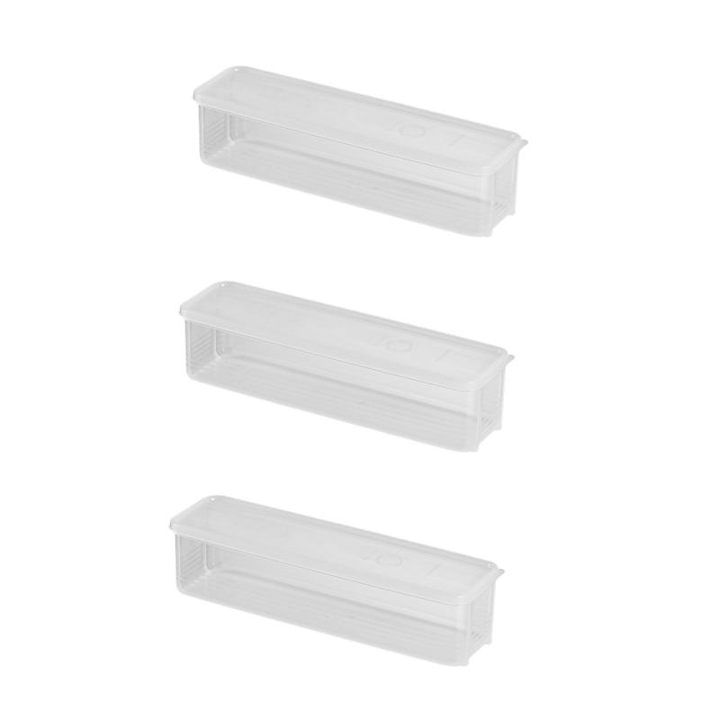 1/3/5Pcs Food Fruit Storage Box Multiple Compartments BPA Free Transparent Design Portable Refrigerator Freezer Organizer