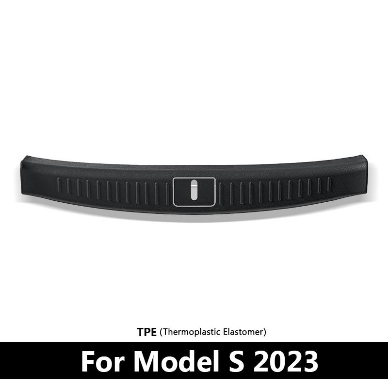 Trunk Sill Protector Organizer For Tesla Model S Model X 2025 Anti-scratch Cargo Mat Threshold Strip Trim Protection Guard