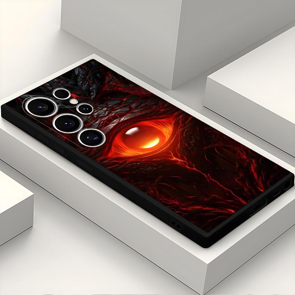 Amazon Explosive Red Eye Cthulhu Samsung S24FE Silicone Phone Case Demon's Eye S26 Case