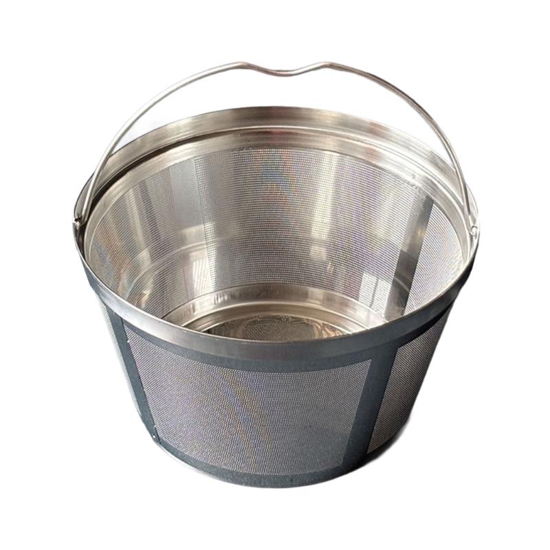 652F Generic Coffee Filter Basket Nonrust Steel Fine Meshes Screen Durable Construction Suitable with Most Brewer