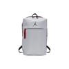 Jordan Wide Zipper Multi-Layer Large Capacity Sports Polyester Basketball Laptop Backpack Unisex Backpack White Gray 9A0164-001