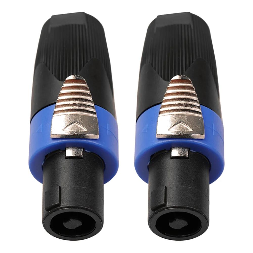 2/10x 4 Pole Audio Speaker Plugs Twist Lock Connectors Music Listening Supplies for Neutrik Speakon NL4FCGood Product