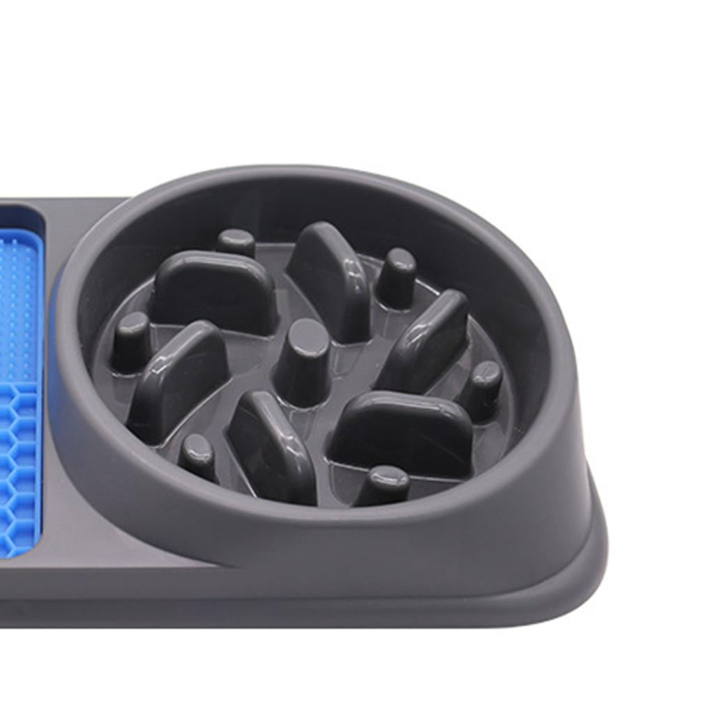 2 In 1 Slow Feeder Dog Bowls and Licking Mat Avoid Choking Tip Proof Antislip Bottom Dog Food Bowl