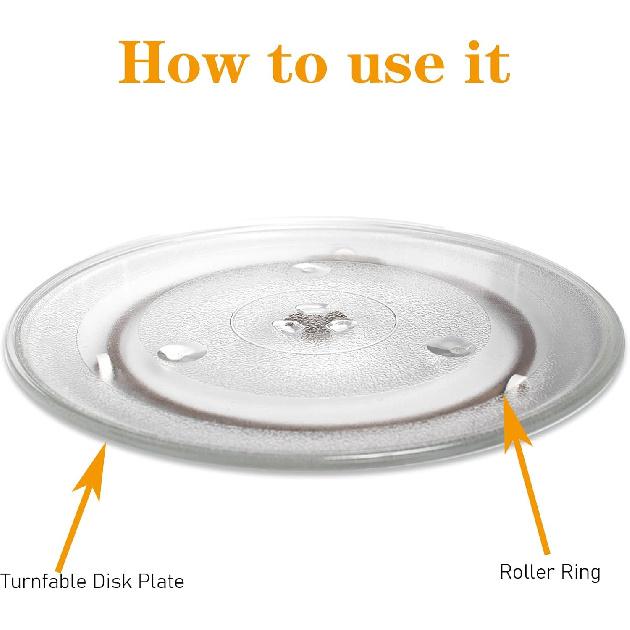 Microwave Turntable Ring 7in Microwave Parts Replacement Microwaves Rotating Ring Accessories for 9.65-10.63in Glass Plates Microwaves Glass