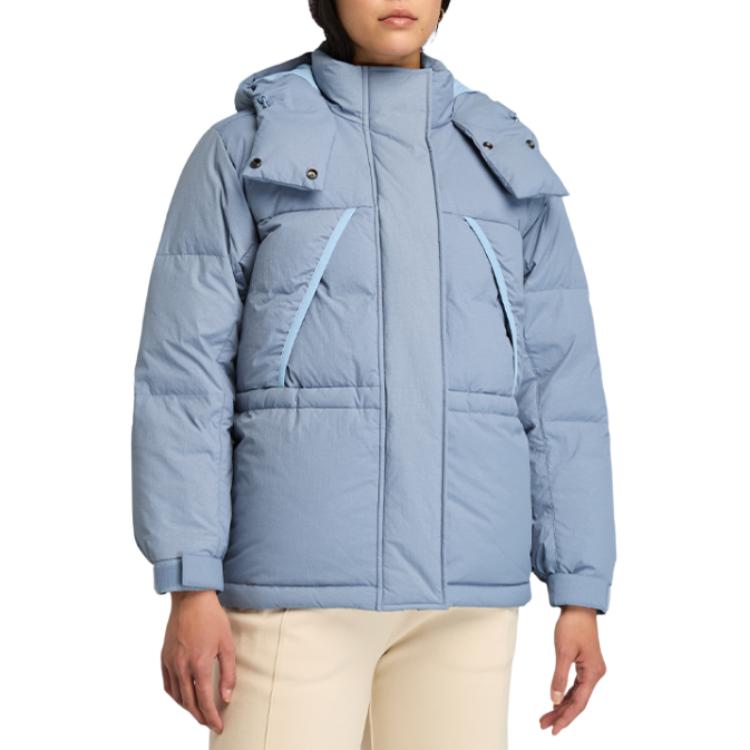 Timberland Duck Down Warm Water-Resistant Loose Fit Down Jacket Women Jacket Nebula-Blue A5ZAU-A42