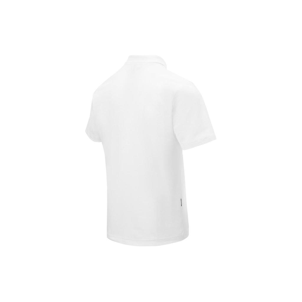 adidas Unifarbenes Pullover Bequemes Sportliches Freizeit-Poloshirt Herren Tops Weiß JD1435