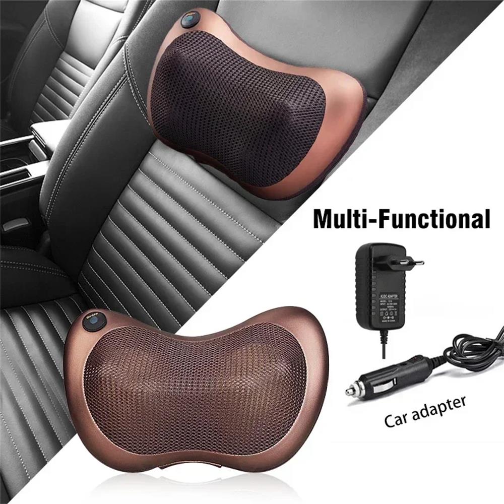 Electric Massage Pillow for Neck & Shoulders - Deep Tissue Kneading Shoulders, and Back Massage Pillow