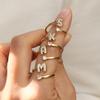 Hip Hop Jewelry Hot Selling Fashion Jewelry Zircon Bubble 26 Letters Ring for Women Personalized Adjustable Opening Women's Ring