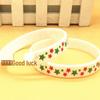 Cartoon Print Silicone Wristband for Adults - Holiday Party & Christmas Gift