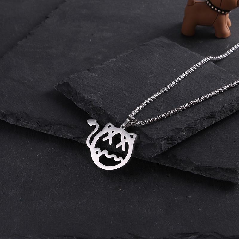 Men's Titanium Steel Hip Hop Pendant Necklace - Trendy, Non-fading Street Style