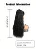 Long Wave Ponytail Wrap Around Wavy Ponytail Extensions Fluffy Hair Piece Magic Paste Ponytail Hairpiece 18 Inch Fake Hair,Suitable For Daily Use