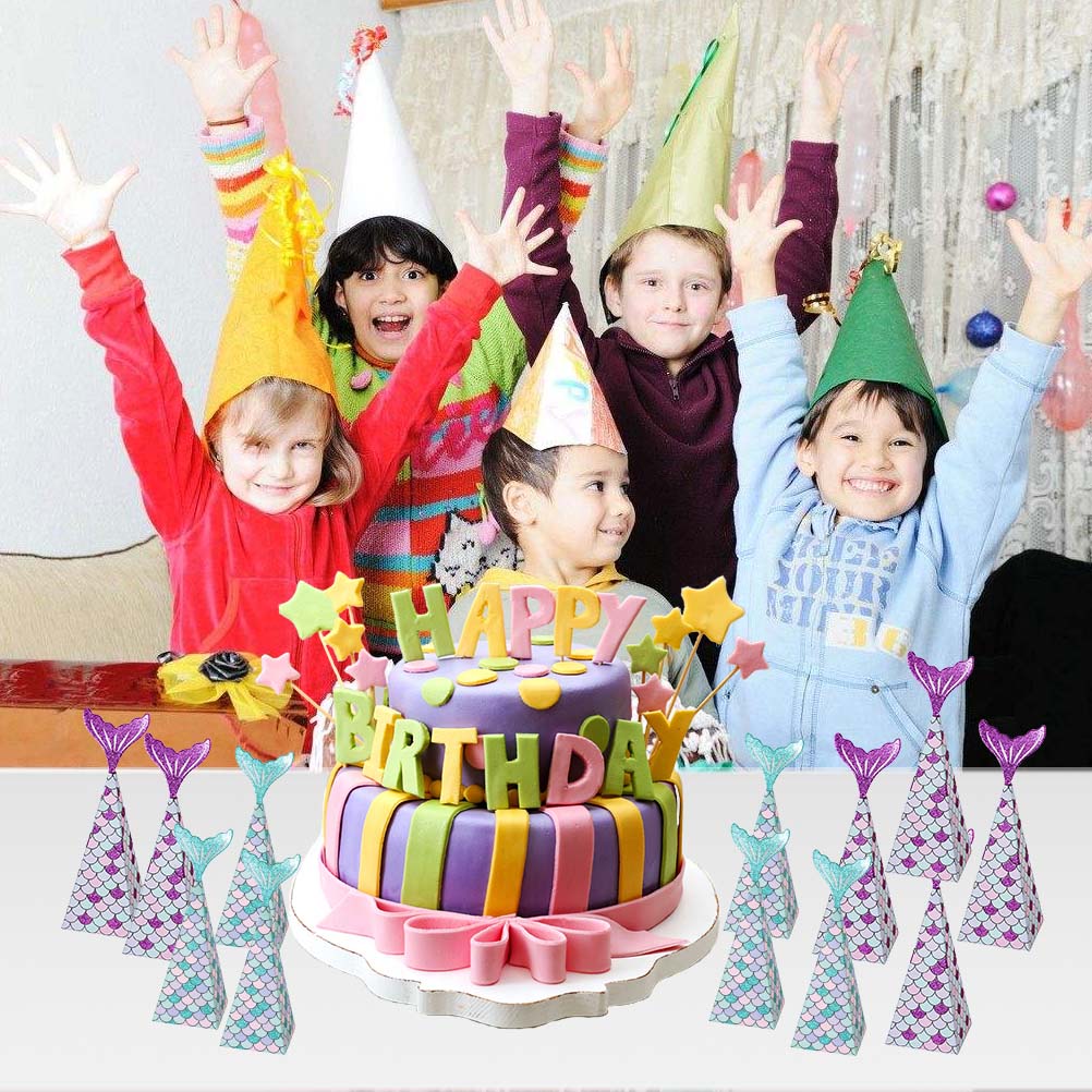 10 Stück Meerjungfrau Partygeschenkschachteln Meerjungfrau Geschenktüten Schachtel Kinder Meerjungfrau Party Goodie Bags