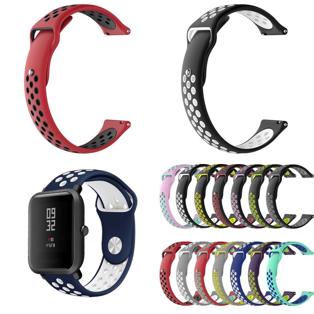 Versatile 20mm Soft Silicone Sport Wrist Watch Band Strap For Xiaomi Amazfit Bip Youth