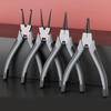 Professional 4Piece Snap Rings Pliers Set for Internal & External Rings, High Carbon Steel with Comfortable Grip Handle