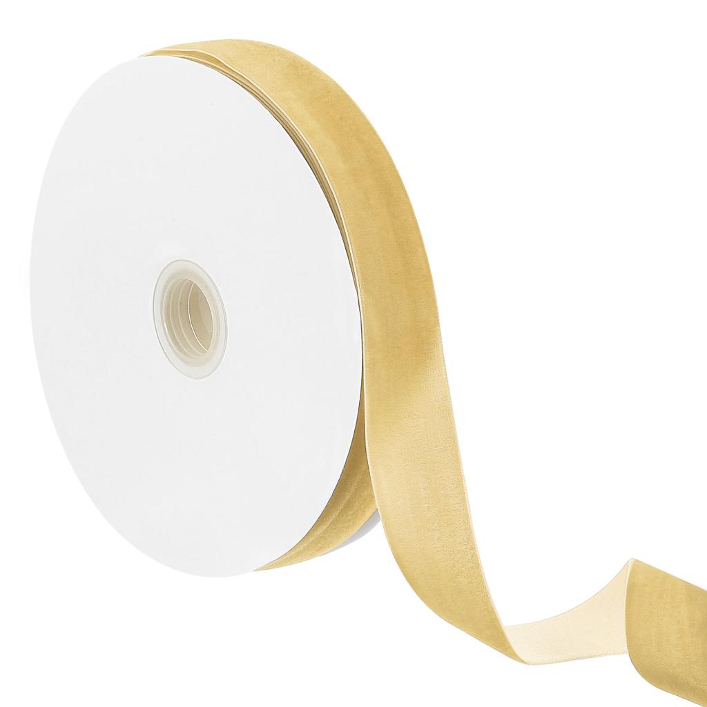25mm Velvet Ribbon Christmas Lace Ribbons Wholesale Gift Wrapping Decoration Handmade Holiday Party Decoration (20Yard/roll)