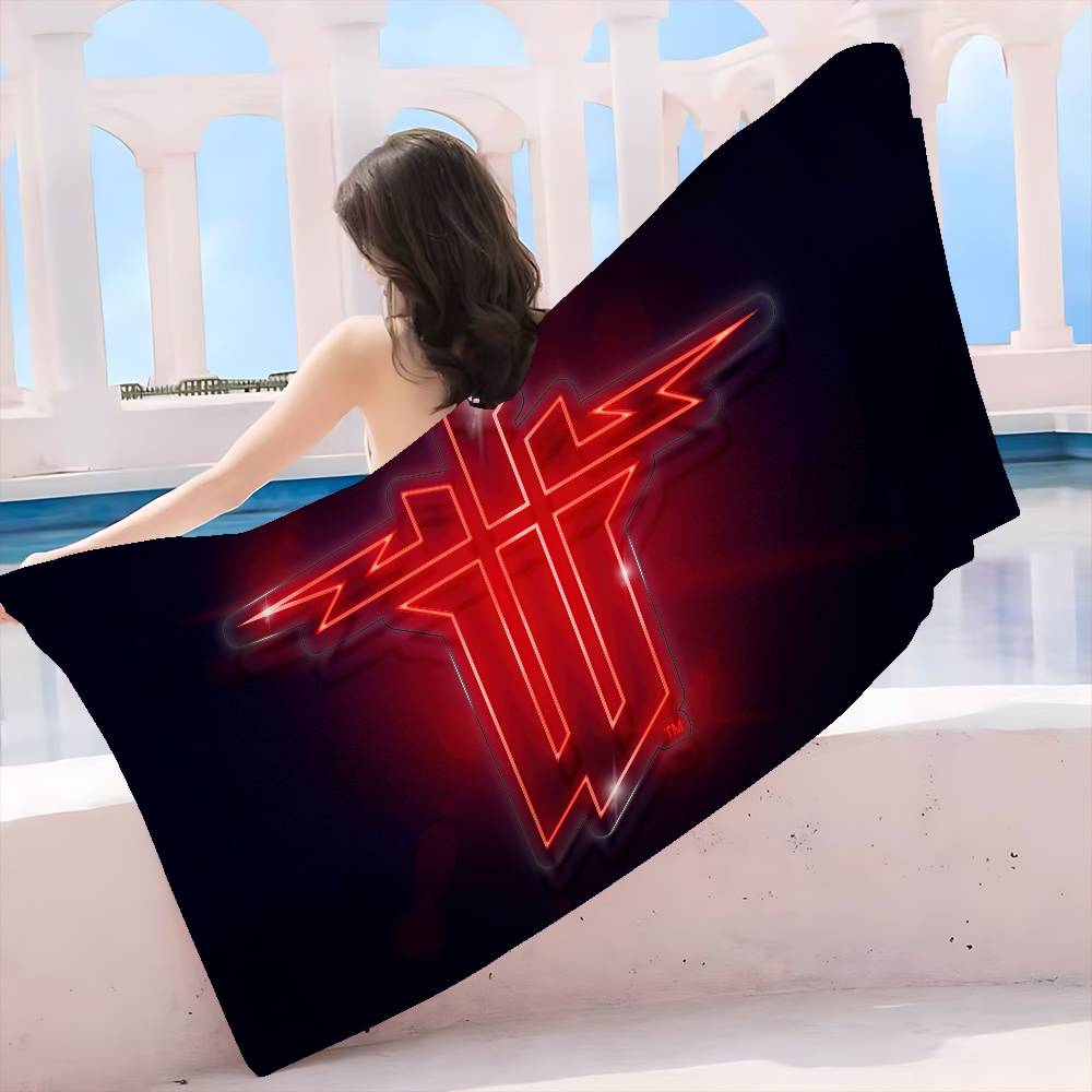 Wolfenstein Microfiber Printed Beach Towel Mountain Climbing Yoga Beach Swimming Running Absorbent Soft Towel