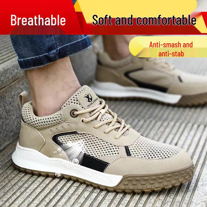 

Bo Zong Men s Soft-Soled Safety Shoes 45