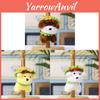 Cute Hamburger Dog Plush Toy For Bags And Gift Giving In White And Brown