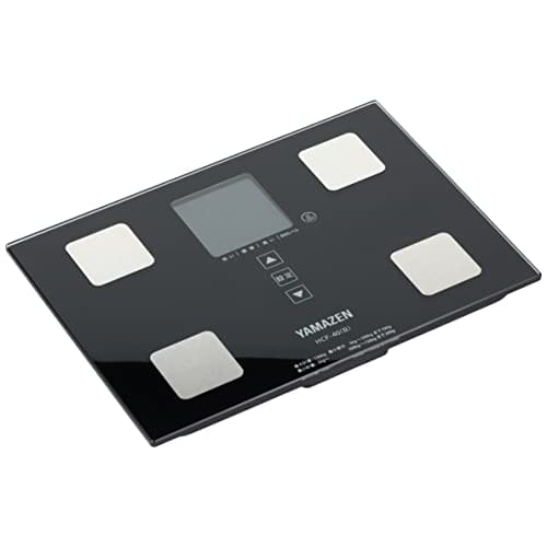 Yamazen Weight Misuratore di Composizione Corporea Bilancia Misuratore di Grasso Corporeo Misuratore di Composizione Corporea Misuratore di Salute Nero HCF-40(B)